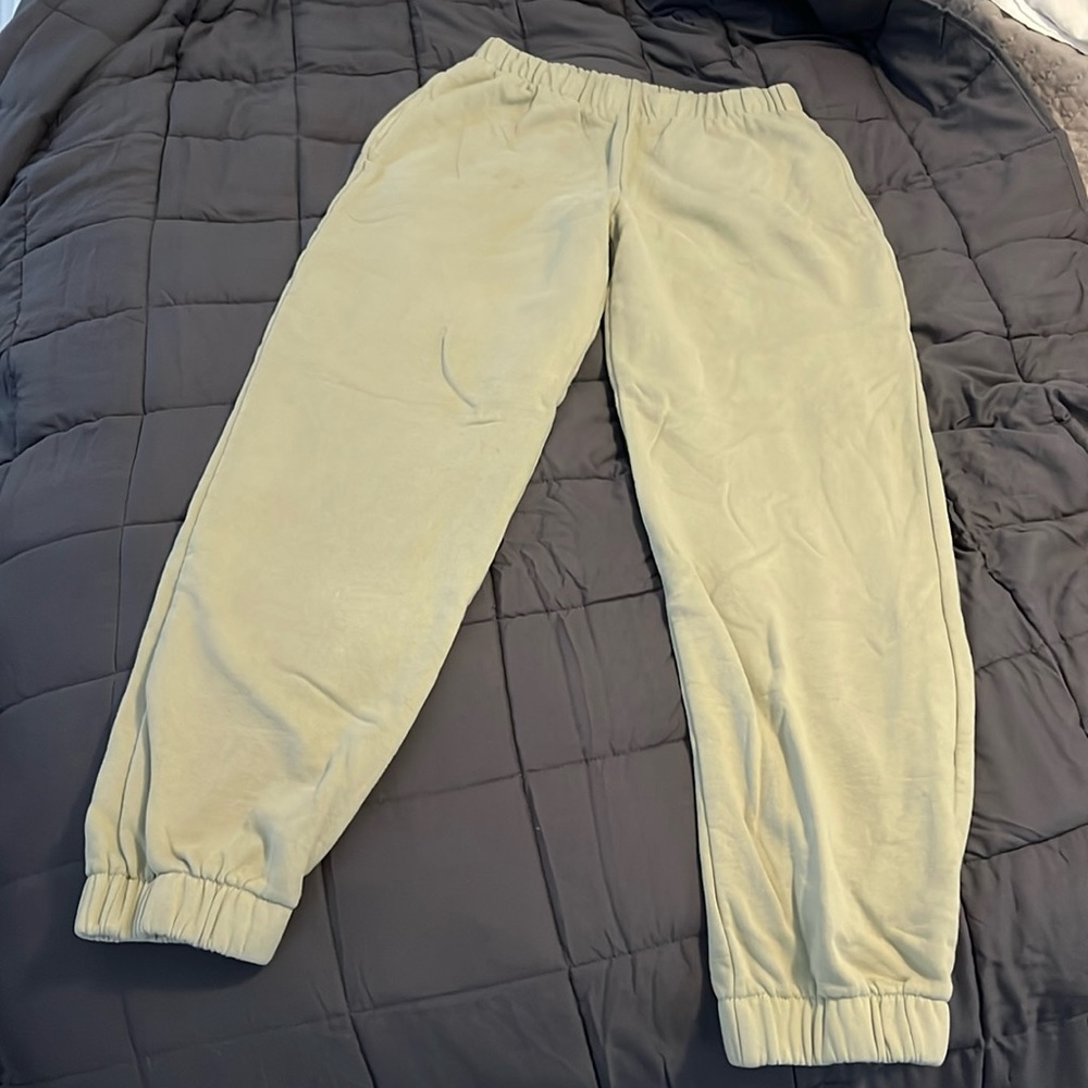 John Galt sweat pants in sage green. Small, has pockets. Used but good condition